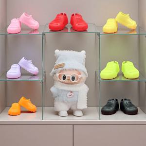 15/17cm Labubu 인형 미니 컬러 신발 부츠 마카롱 스포츠 신발 Labubu 3.0 인형 장난감 DIY 교체 장식 액세서리