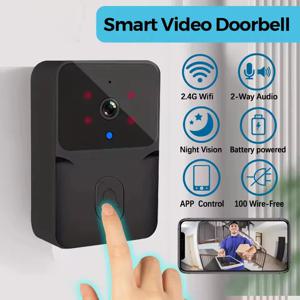 2026 무선 스마트 비디오 초인종, 2.4G WiFi 홈 보안 카메라, 양방향 오디오, 야간 투시경, 배터리, 안전한 홈 모니터링
