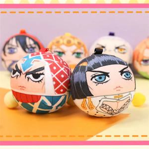 애니메이션 Bruno Buccellati Leone Abbacchio 코스프레 액세서리 배지 플러시 키 체인 펜던트 만화 의상 소품