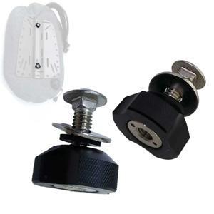 1/2개 스쿠버 BCD 윙 핸드 노브 퀵 릴리즈 스테인리스 스틸 엄지 나사 다이빙 백플레이트 윙 탱크 부착 시스템용