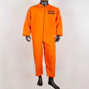 2020 새로운 오렌지색 죄수복 남성 성인 할로윈 코스튬 코스프레 의류 크로스보더 남성 패션 교도복