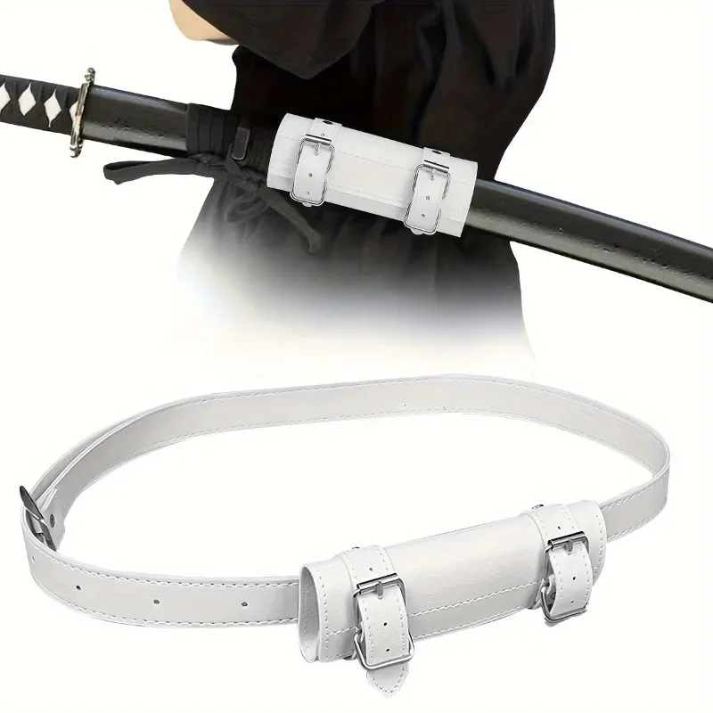 패션 코스프레 검 홀더 벨트, PU 가죽 애니메이션 검 벨트 액세서리 사무라이 코스튬 코스프레 액세서리
