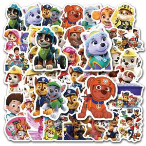 80개입 PAW 패트롤 스티커 만화 PVC 데칼 장난감 DIY 장식 방수 스케이트보드 여행가방 전화기 냉장고 자동차 선물