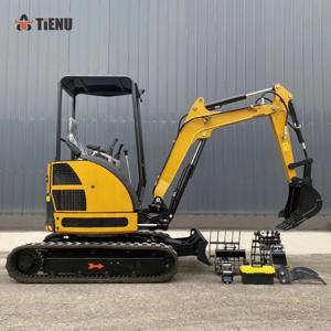 창고용 디젤 미니 굴삭기 농업용 유압 소형 굴삭기 3톤 크롤러 굴착기