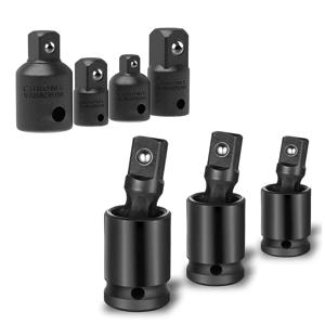 1/4/10PCS 1/2 3/8 1/4 인치 임팩트 소켓 어댑터 리듀서 세트 자동차 및 임팩트 드라이버 건설 작업에서 렌치와 드릴 사용