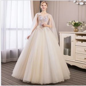 이브닝 가운, 풍성한 드레스, 사회 공연 의상, 음악 시험, 학생 노래, 아름다운 목소리, 솔로 드레스 롱 스타일