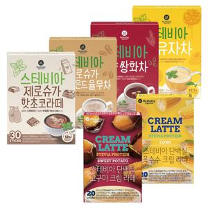 맥널티 스테비아 믹스 라떼 6종 택1 (핫초코/율무차/쌍화차/유자차/고구마/옥수수)
