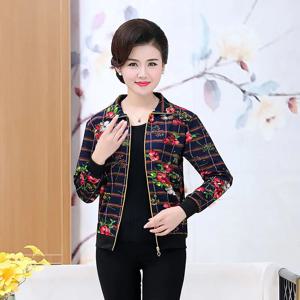 중년 및 노인 여성을 위한 가벼운 재킷 봄 여름 착용 루즈핏 자외선 차단 대형 사이즈 엄마 옷 할머니 스타일