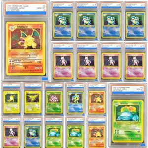 1999 포켓몬 카드 게임 1세대 첫 번째 에디션 찰리자드 미츠우 두 블라스트오이스 홀로 등급 젬 민트 10 영어 선물 컬렉션 카드 장난감