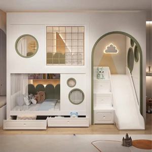 럭셔스 심플 키즈 침대 안전 확장형 일반 맞춤형 싱글 키즈 침대 공주 소녀 디자인 어린이용 가구