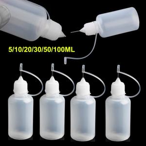 5개/세트 5/10/20/30/50/100ML 니들 팁 글루 애플리케이터 병 (종이 퀼링 DIY 스크랩북킹 페이퍼 크래프트 도구용)