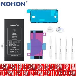 노혼 고용량 휴대폰 배터리 아이폰 15 프로 맥스 14 13 12 프로 11 X XR XS 12미니 13프로 SE SE2 SE3 리튬 폴리머 배터리