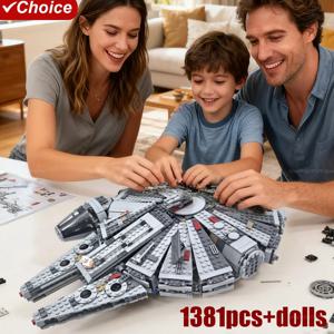 우주선 브릭 세트 1381개 우주 모델 빌딩 키트 장난감 우주선 성인 탐사 우주 수집품 어린이 성인 선물
