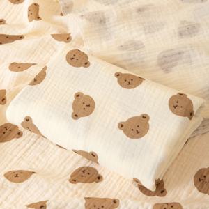 이중층 아기 속싸개 담요 1개, 부드럽고 통기성이 있으며 귀여운 패턴이 있는 다기능 신생아 랩 담요, 아기 이불, 아기 속싸개 시트, 모든 계절에 적합