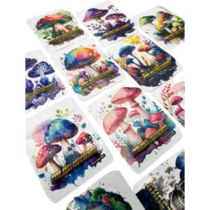 50개 다양한 디자인의 마일라 백 3.5g 냄새 차단 파우치 부드러운 촉감 만화 캐릭터 빈 지퍼백 3.5 간식 포장 보관 케이스