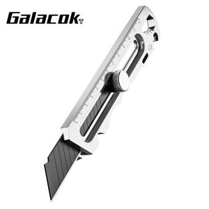 스테인리스 스틸 유틸리티 나이프 6 in 1 다기능 오프너 접이식 박스 커터 휴대용 사무실 가정 택배 개봉용 나이프