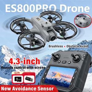 ES800Pro GPS 드론 4k 전문가용 와이파이 듀얼 HD 카메라 광학 흐름 회피 브러시리스 모터 드론 미니 FPV UAV 선물 성인 어린이용