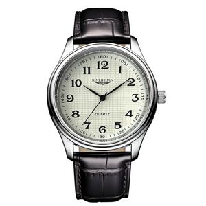 탑 브랜드 남성 손목시계 럭셔리 비즈니스 방수 남성 시계 쿼츠 시계 가죽 남성 시계 reloj+박스 남성 선물