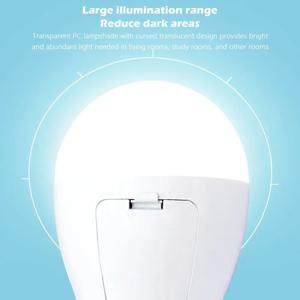 새로운 깜빡임 없는 LED 전구 휴대용 20W 비상 전구 가족 캠핑 전구 가정용