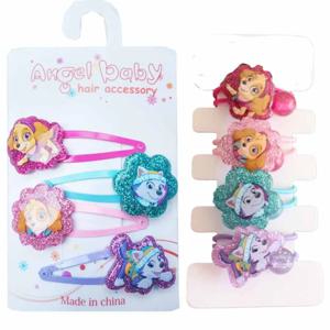 포우 패트롤 소녀 귀여운 만화 헤어 클립 아이들 사랑스러운 카와이 헤어핀 바레트 패션 헤어 BB 클립 바레트 앞머리 액세서리