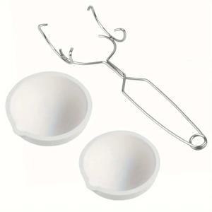 고온 석영 도가니 클립 및 용해 볼 세트 (금, 은 용해, 보석 주조, 금속 정제용)