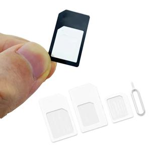 나노 SIM 카드를 마이크로 표준으로 변환하는 4 in 1 마이크로 SIM 변환 어댑터, 아이폰 화웨이 휴대폰용 SIM 카드 트레이 오프너 포함