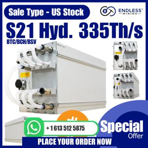 JY 코스믹 딜! 5개 구매 시 3개 무료 제공 Bitmain Antminer S21+ Hydro 338TH |   SHA-256 |   비트코인 채굴자, 전 세계 배송 준비 완료