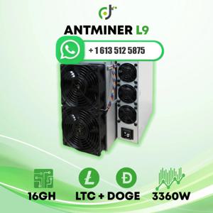 JY 최고의 거래! 5개 구매 시 3개 무료 제공 Bitmain Antminer L9(16 GH/s LTC DOGE 포함) - 제조사 보증이 포함된 새 제품 및 오리지널 포장