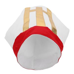교황 코스튬 모자 창의적인 전례용 미터 성직자 헤드피스 할로윈 코스튬 교회 공연 성경 역할극용