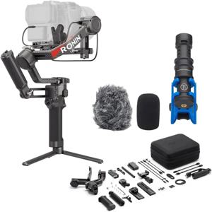 새로운 DJI RS 4 Pro 콤보, DSLR 및 시네마 카메라용 3축 짐벌 스태빌라이저 (캐논/소니/파나소닉/니콘 호환)