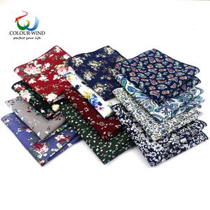 탑 코튼 포켓 스퀘어 패션 꽃 정장 넥타이 남성용 페이즐리 셔츠 손수건 22*22CM 웨딩 타올 숙녀 Hankies 선물