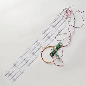 LED 백라이트 스트립 8 램프 렌즈, 32 인치 TV 모니터 패널 및 빌보드용 인버터 포함, 12 입력 업데이트 CCFL, 630mm, 4 개