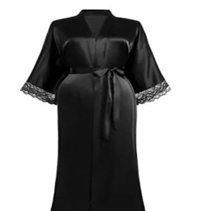 가운 여성 꽃 목욕 가운 기모노 가운 실크 긴 웨딩 신부 들러리