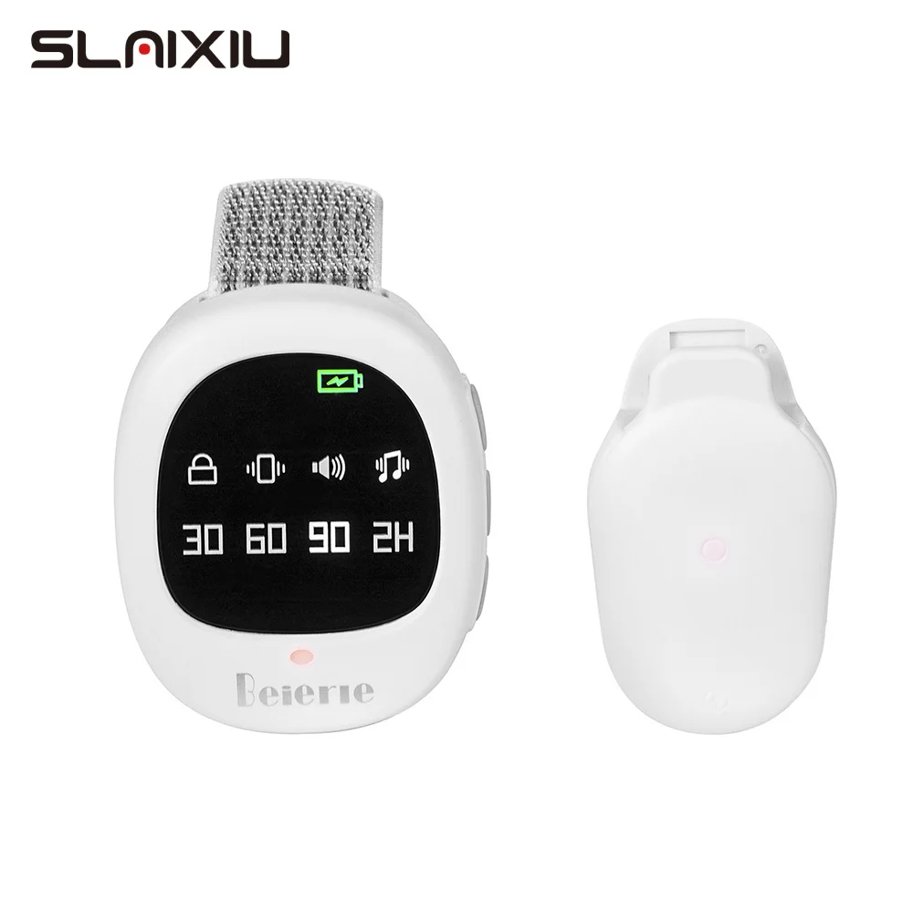 아기 Bedwetting 알람 무선 충전 Wee 알람 Bedwetting 센서 볼륨 진동 및 플래시 라이트로 어린이 변기 훈련