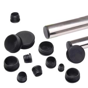 24ship 강철 파이프 끝 블랭킹 캡에 대 한 플라스틱 라운드 내부 플러그 안티 슬립 합금 사다리 의자 다리 커버 가구 보호 패드