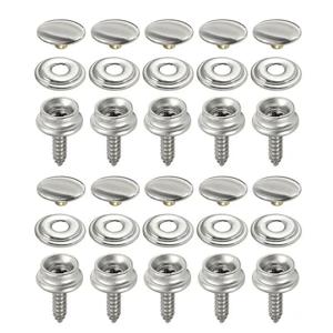 30Pcs 스냅 패스너 스테인레스 캔버스 나사 키트 텐트 보트 해양 자동차 캐노피 액세서리는 해양 보트 Bovers 천막 등에 사용됩니다.