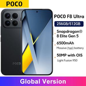 POCO F8 울트라 글로벌 버전 스냅드래곤 8 엘리트 5세대 NFC 50MP 카메라 6.9인치 120Hz 디스플레이 6500mAh 배터리 스마트폰