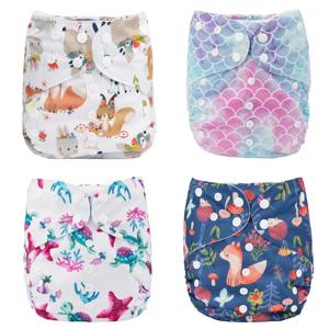 [Sigzagor] 2 ~ 7 세 큰 천 기저귀 기저귀 주머니 재사용 가능한 빨 수있는 아기 어린이 유아 주니어 사진 신생아 사진