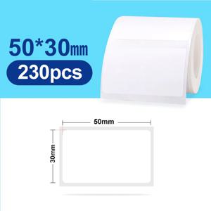 Niimbot B21 B1 B3S 50x30mm 40x30mm 50x50mm 50x80mm 라벨 스티커 바코드 인쇄용 방수 WhiteThermal 라벨 용지