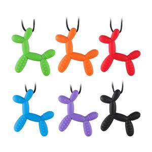 아기 Teethers 강아지 모양 젖니가 남 펜던트 식품 학년 강아지 개 감각 장난감 유아 어린이 씹기