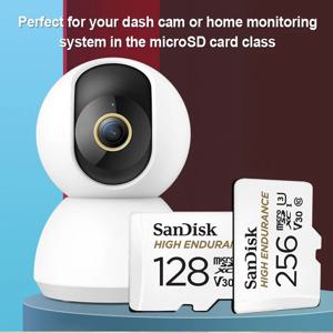 SanDisk 대쉬캠 홈 비디오 모니터링용 고내구성 마이크로 SD 카드, 메모리 카드, V30 U3, 4K, 32GB, 64GB, 128GB, 256GB TF 카드