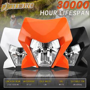 KTM EXC SXF XCW MX 2024 헤드 램프 헤드 라이트 Supermoto Fairing Dirt Bike Enduro Motocross 용 오토바이 LED 헤드 라이트