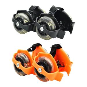 발 뒤꿈치 바퀴 튼튼한 깜박이는 롤러 신발 헤비 듀티 샤인 롤러 스케이트 1 사이즈는 소년을 위해 가장 조절 가능 어린이 소녀 어린이