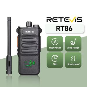 Retevis RT86 워키토키 장거리무전기 무전기세트 복스세트 무전기 장거리 Walkie Talkie PTT 고성능라디오 충전식 라디오 무전기 1또는2pCS  워키도키 UHF 모빌무전기 토키 전문가용 송수신기 휴대용라디오 리시버  충전식 10w 인터콤 라디오 산업용 16채널 라디오 핸디 고출력 고주파  업무용 통신장비 무전기 전원 생할 양방향무전 전슬응급키트