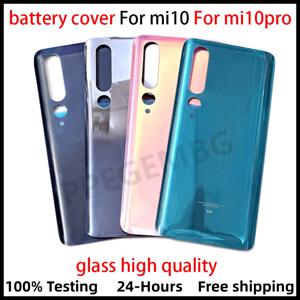 Mi10 Pro 유리 용 Xiaomi Mi 10 Pro 5G 배터리 뒷면 커버 후면 도어 뚜껑 패널 쉘 하우징 케이스 접착 수리 부품