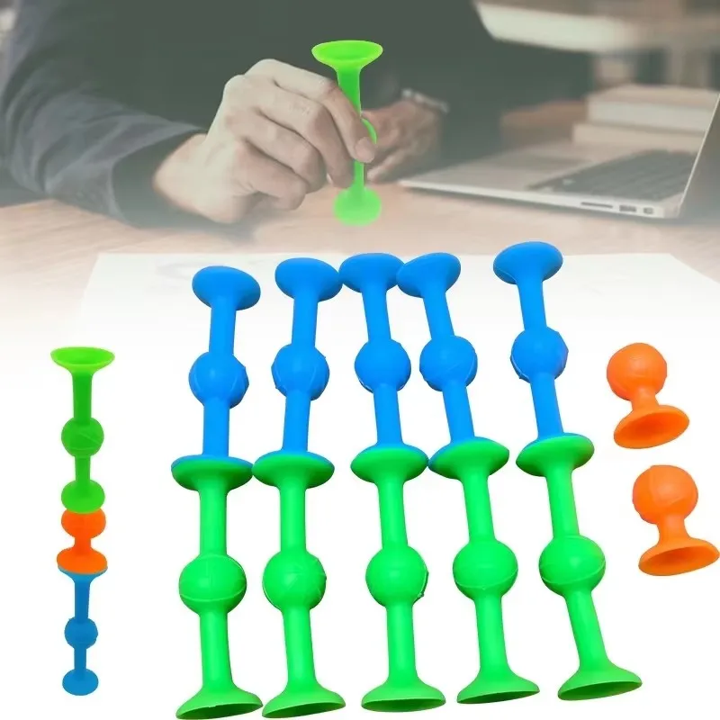 부드러운 끈적 끈적한 흡입 다트 Fidget 장난감 홈 대화 형 게임 팝 실리콘 다트 비행 감압 장난감 키즈 던지기 장난감 파티