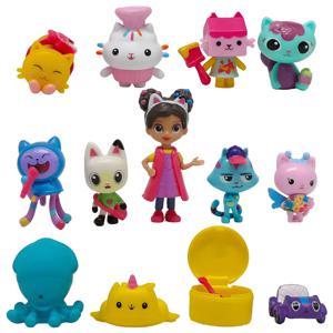 13 개/대 개비의 인형 집 액션 피규어 장난감 귀여운 인형 컬렉션 만화 모델