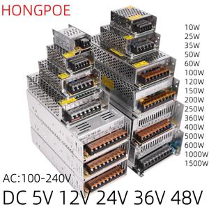 DC 5V 12V 24V 36V 48V 전원 공급 장치 220V ~ 5 12 24 36 48 1A 2A 3A 4A 5A 6A 8A 10A 15A 20A 30A 40A 50A 60A 변압기 전원 SMPS