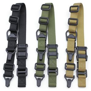 새로운 MS3 전술 총 로프 단일 및 이중 포인트 다기능 총 로프 실제 사람 CS 훈련 작업 로프 나일론 로프 슬링