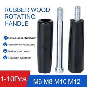 1-10Pc M6M8M10M12 베이클라이트 회전 핸들 분리형로드 밀링 머신 스루 홀 스레딩로드 공작 기계 플라스틱 핸들